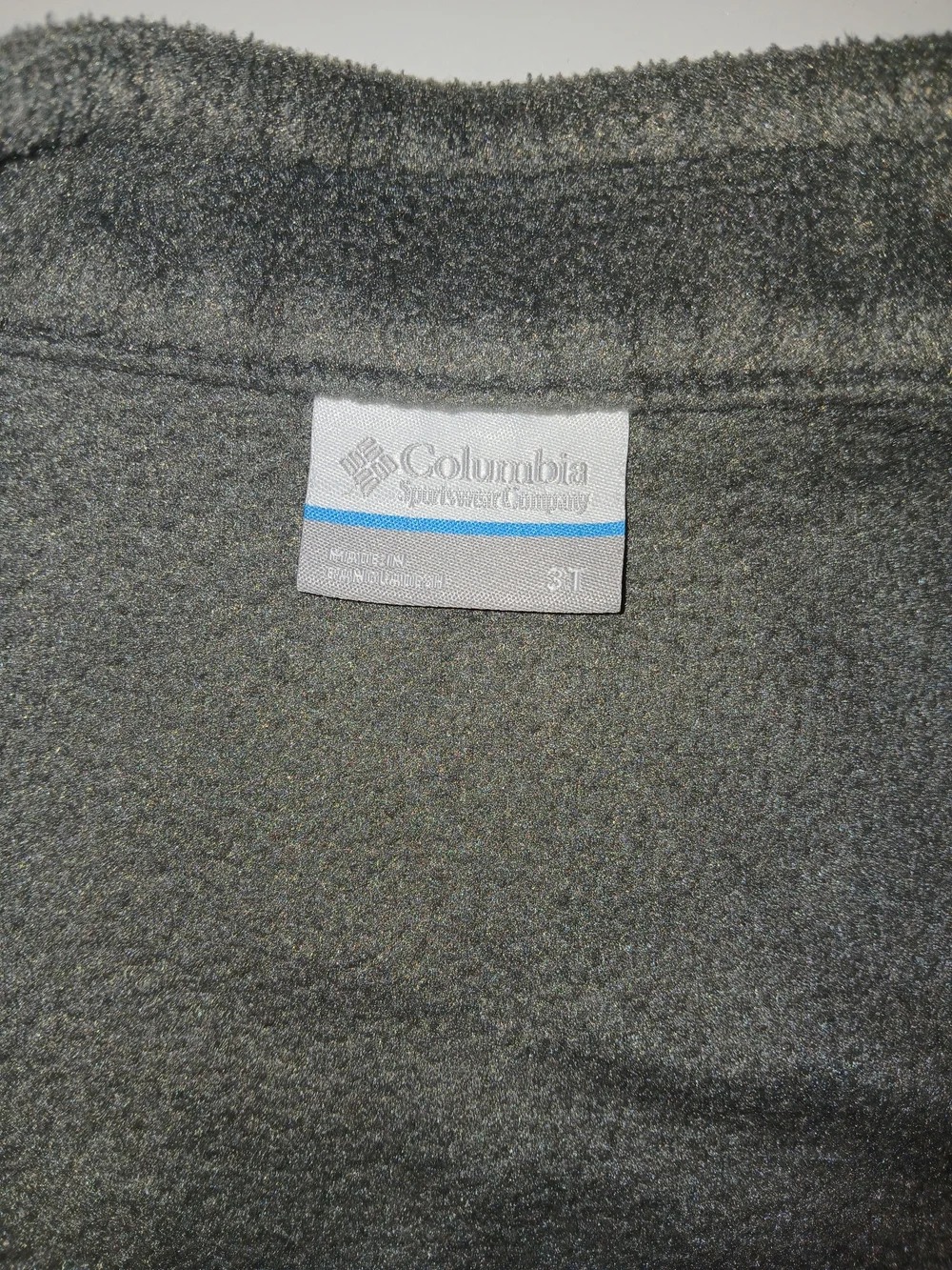 Columbia Gray Fleece Jacket with Orange Zipper